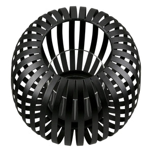 Windlicht – Zeitlose Eleganz, Stimmungsvolles Lichtspiel, Schwarze Akzente, 17 cm - Dogma | Gilde