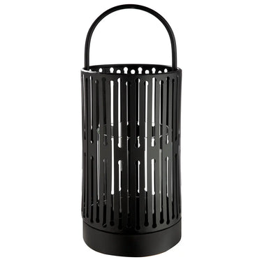 Windlicht – Filigrane Silhouette, Stimmungsvolles Lichtspiel, Schwarze Eleganz, 33 cm - Como | Gilde