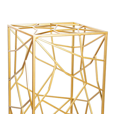 Dekosäulen-Set – Goldene Metalloptik, Klare Linien, Zweiteiliges Design, 82 cm - Akkurat | Gilde