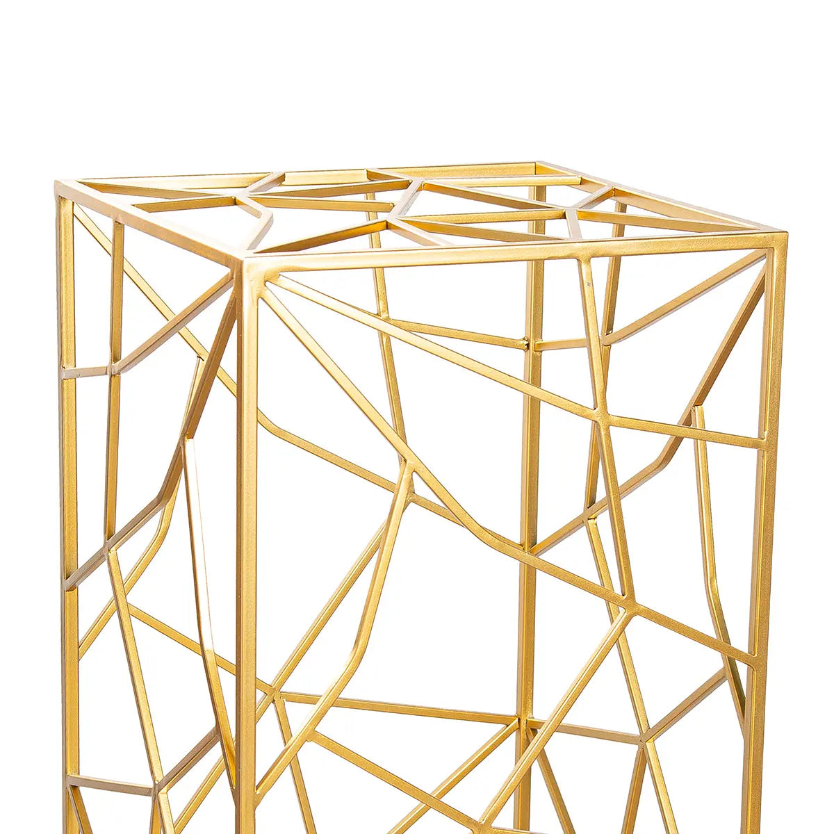 Dekosäulen-Set – Goldene Metalloptik, Klare Linien, Zweiteiliges Design, 82 cm - Akkurat | Gilde