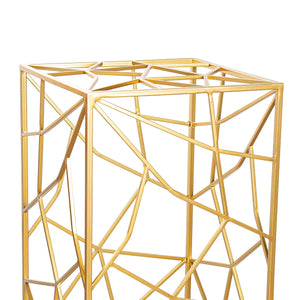 Dekosäulen-Set – Goldene Metalloptik, Klare Linien, Zweiteiliges Design, 82 cm - Akkurat | Gilde