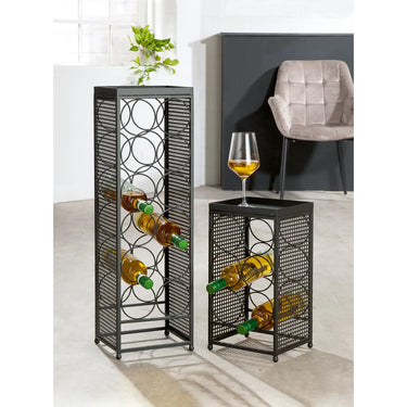 Weinregal – Flaschenhalter Design, Metall Material, Geometrisches Muster - Retino | Gilde