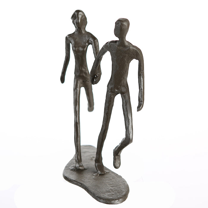 Skulptur –  Paarfigur Design, Eisen Material, Laufende Pose - Running | Gilde