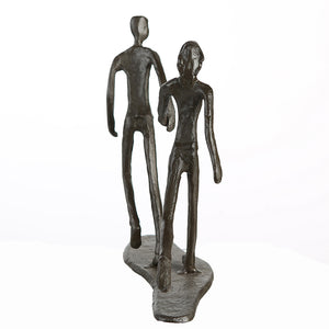 Skulptur –  Paarfigur Design, Eisen Material, Laufende Pose - Running | Gilde