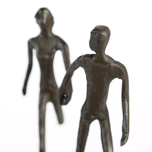 Skulptur –  Paarfigur Design, Eisen Material, Laufende Pose - Running | Gilde