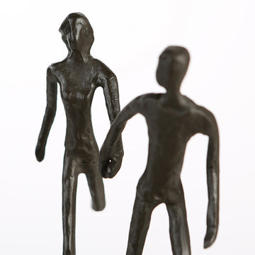 Skulptur –  Paarfigur Design, Eisen Material, Laufende Pose - Running | Gilde