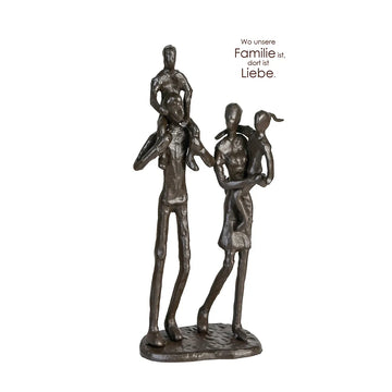 Skulptur – Familienmotiv Design, Eisen Materia, Gruppenfigur - Family | Gilde
