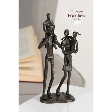 Skulptur – Familienmotiv Design, Eisen Materia, Gruppenfigur - Family | Gilde
