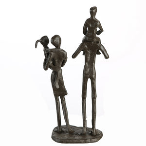 Skulptur – Familienmotiv Design, Eisen Materia, Gruppenfigur - Family | Gilde