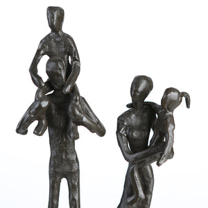 Skulptur – Familienmotiv Design, Eisen Materia, Gruppenfigur - Family | Gilde