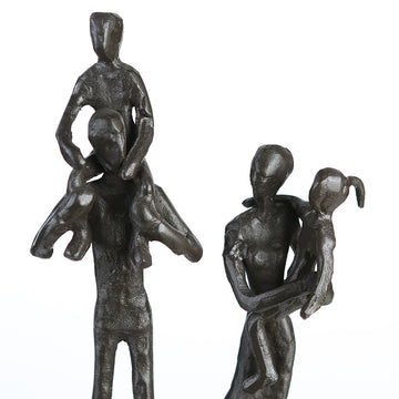 Skulptur – Familienmotiv Design, Eisen Materia, Gruppenfigur - Family | Gilde