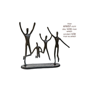 Skulptur – Gruppenfigur Design, Eisen Material, Springende Pose - Jumping | Gilde