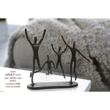 Skulptur – Gruppenfigur Design, Eisen Material, Springende Pose - Jumping | Gilde
