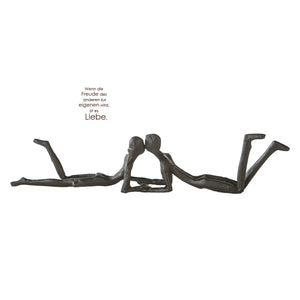 Skulptur – Paarfigur Design, Eisen Material, Liegende Pose - Loving | Gilde