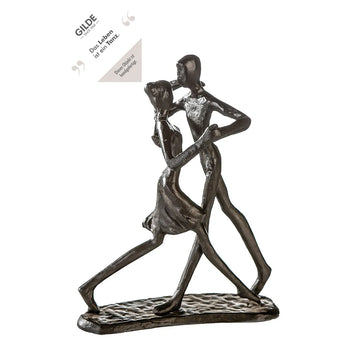 Skulptur – Paarfigur Design, Eisen Material, Tanzende Pose - Dancing | Gilde