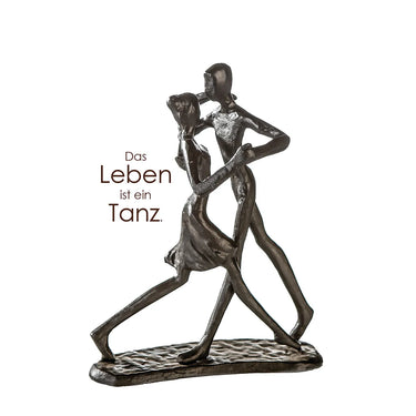 Skulptur – Paarfigur Design, Eisen Material, Tanzende Pose - Dancing| Gilde