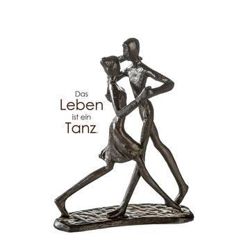 Skulptur – Paarfigur Design, Eisen Material, Tanzende Pose - Dancing | Gilde