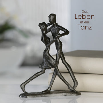 Skulptur – Paarfigur Design, Eisen Material, Tanzende Pose - Dancing | Gilde