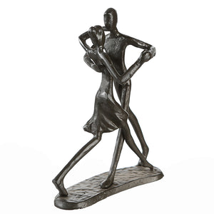 Skulptur – Paarfigur Design, Eisen Material, Tanzende Pose - Dancing | Gilde
