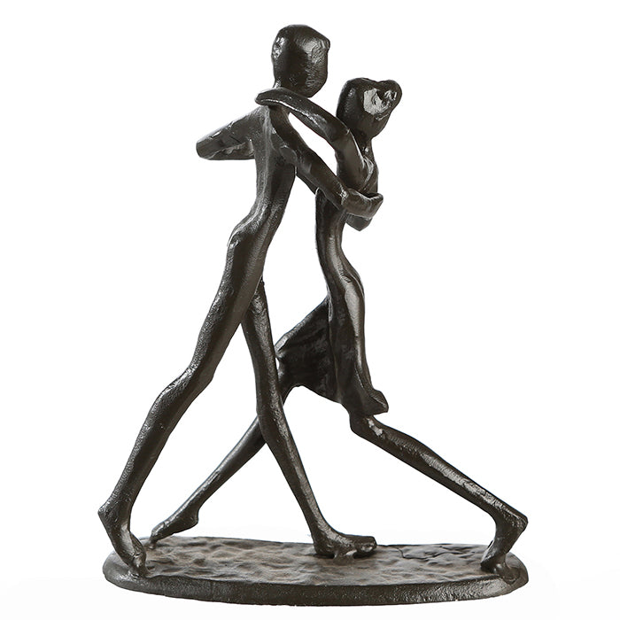 Skulptur – Paarfigur Design, Eisen Material, Tanzende Pose - Dancing | Gilde