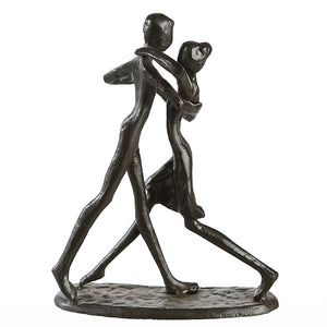 Skulptur – Paarfigur Design, Eisen Material, Tanzende Pose - Dancing | Gilde