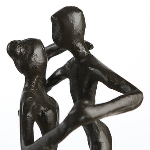 Skulptur – Paarfigur Design, Eisen Material, Tanzende Pose - Dancing | Gilde