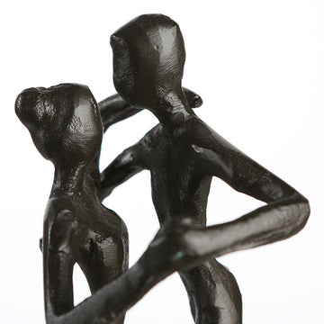 Skulptur – Paarfigur Design, Eisen Material, Tanzende Pose - Dancing | Gilde