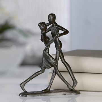 Skulptur – Paarfigur Design, Eisen Material, Tanzende Pose - Dancing | Gilde