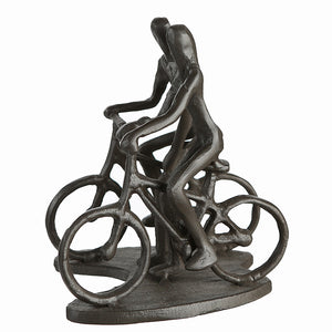 Skulptur – Paarfigur Design, Eisen Material, Fahrradmotiv  - Rad Tour | Gilde
