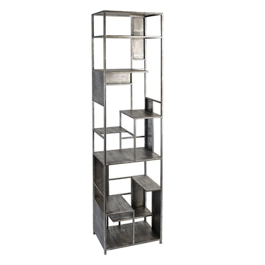 Bücherregal – Metall Material, Antikfinish Oberfläche, Offene Fächer - Level | Gilde