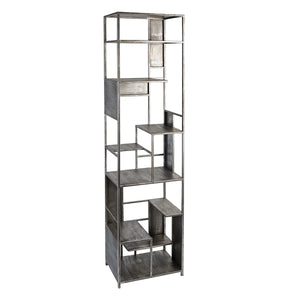 Bücherregal – Metall Material, Antikfinish Oberfläche, Offene Fächer - Level | Gilde