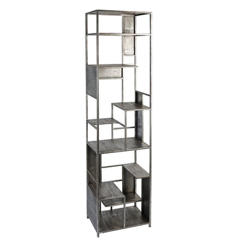 Bücherregal – Metall Material, Antikfinish Oberfläche, Offene Fächer - Level | Gilde