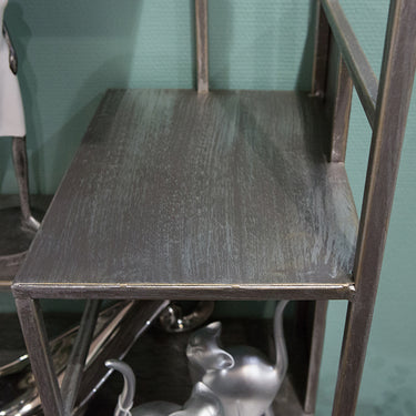 Bücherregal – Metall Material, Antikfinish Oberfläche, Offene Fächer - Level | Gilde