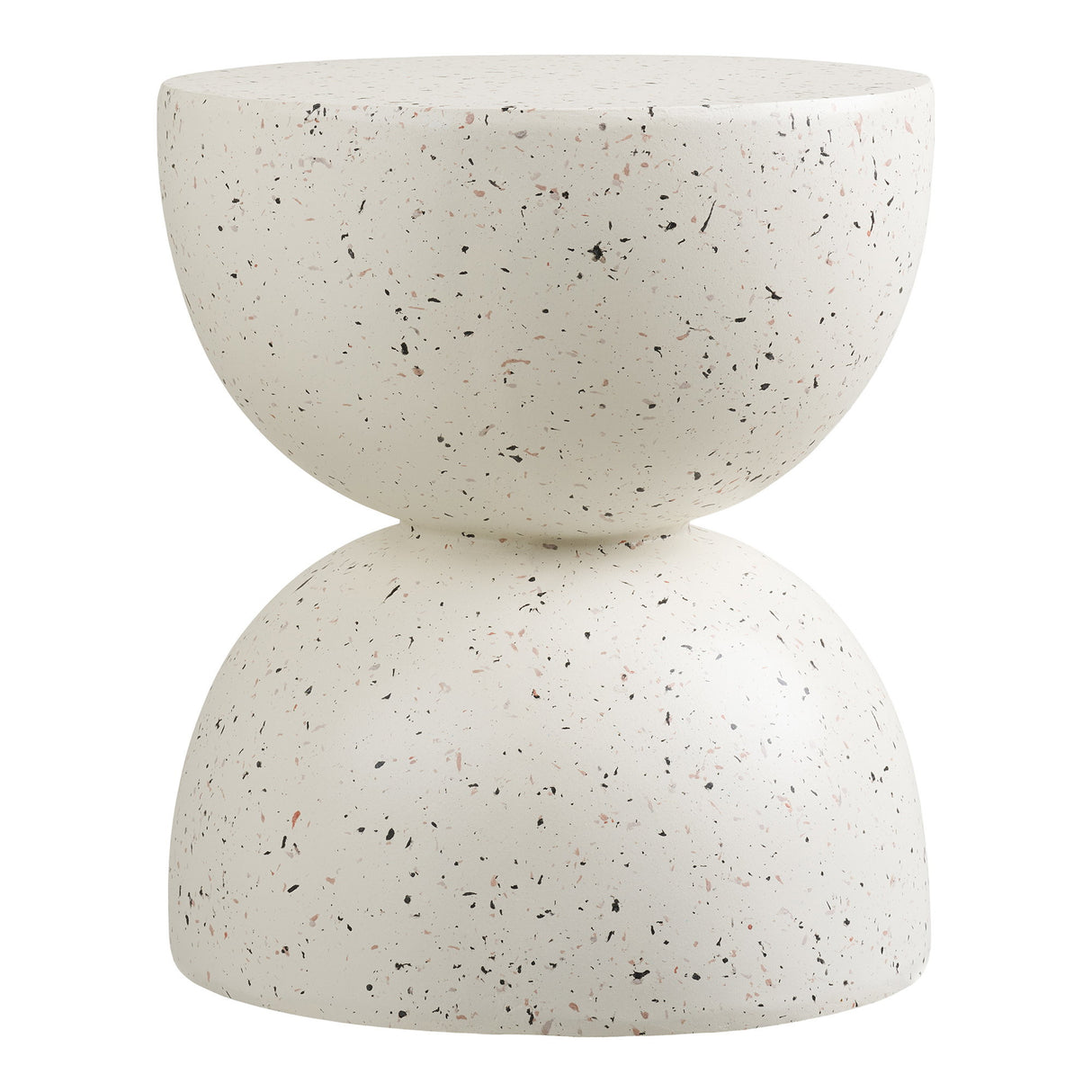 Beistelltisch – Off-White, Terrazzo-Optik, 45 cm hoch - Bonita | House Nordic