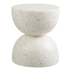Beistelltisch – Off-White, Terrazzo-Optik, 45 cm hoch - Bonita | House Nordic