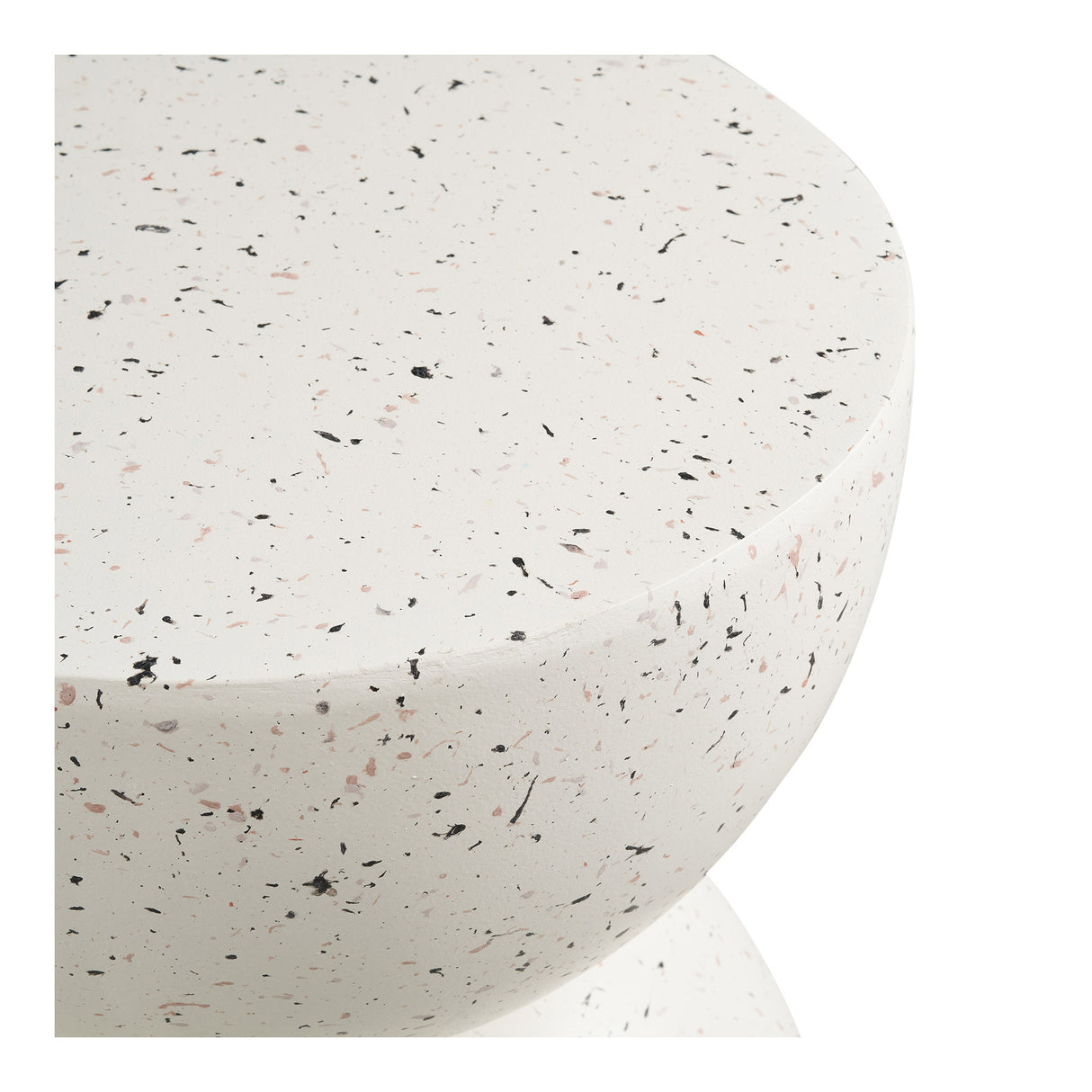 Beistelltisch – Off-White, Terrazzo-Optik, 45 cm hoch - Bonita | House Nordic