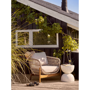 Beistelltisch – Off-White, Terrazzo-Optik, 45 cm hoch - Bonita | House Nordic