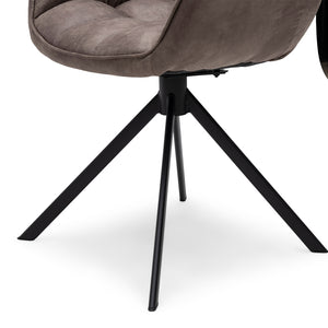 Esszimmerstuhl Kaffeefarbenes Pellini - Leder & Metall 1 – Carnaby | Rivièra Maison - Esszett Luxury | Stilvolles Wohnen mit Charakter