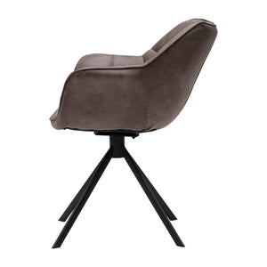 Esszimmerstuhl Kaffeefarbenes Pellini - Leder & Metall 1 – Carnaby | Rivièra Maison - Esszett Luxury | Stilvolles Wohnen mit Charakter