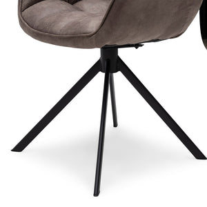 Esszimmerstuhl Kaffeefarbenes Pellini - Leder & Metall 1 – Carnaby | Rivièra Maison - Esszett Luxury | Stilvolles Wohnen mit Charakter