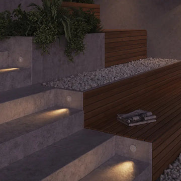 Stairwell Lighting Aluminum Integrated LED Warm White Energy-Saving IP54 – Lock | Maytoni