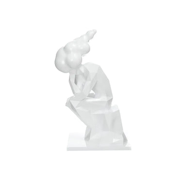 Skulptur – Weißes Kunstharz, Porzellanartige Optik, Schmale Form - Kenya 110 | Kayoom