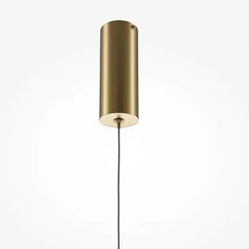 Pendant Light Matt Black & Gold Finish Tubular Design & Integrated LED – Halo | Maytoni