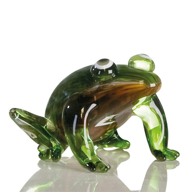 Figur – Glas Material, Transparente Details, Grüne Optik - Frosch | Gilde