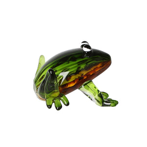 Figur – Glas Material, Transparente Details, Grüne Optik - Frosch | Gilde
