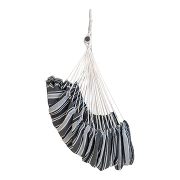 Hanging Chair – Fabric Wood, Black-Gray, Comfortable Relax – Lamia | House Nordic