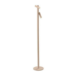 Floor lamp aluminum housing flexible double lamp arm continuously dimmable – TUBO | Sompex