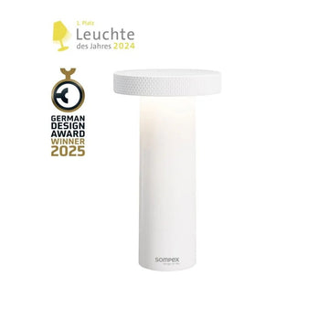 Tischleuchte Retro mit Dimmfunktion, Wiederaufladbar, 3 - Stufen Farbtemperatur – VOLUME | Sompex - Esszett Luxury | Stilvolles Wohnen mit Charakter