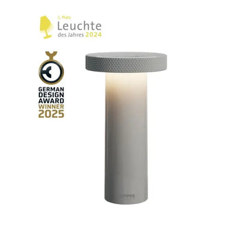 Tischleuchte Retro mit Dimmfunktion, Wiederaufladbar, 3 - Stufen Farbtemperatur – VOLUME | Sompex - Esszett Luxury | Stilvolles Wohnen mit Charakter