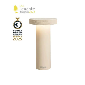 Tischleuchte Retro mit Dimmfunktion, Wiederaufladbar, 3 - Stufen Farbtemperatur – VOLUME | Sompex - Esszett Luxury | Stilvolles Wohnen mit Charakter